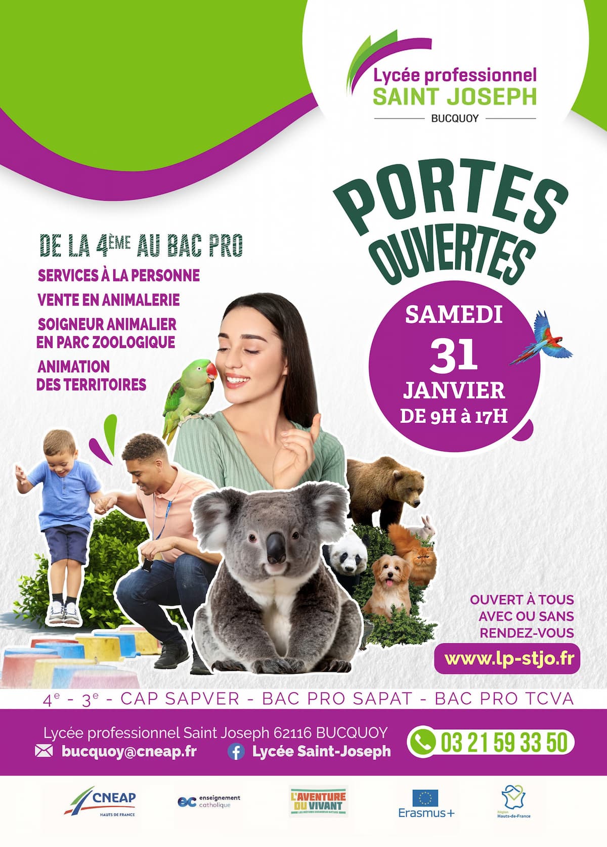 Journée portes ouvertes du 31 janvier 2026