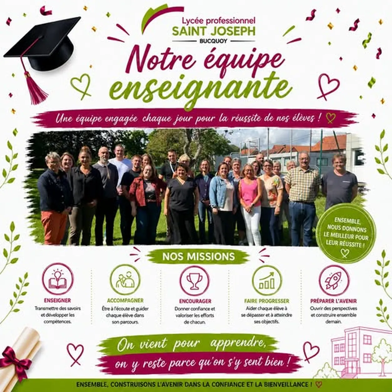 À la rencontre de notre équipe enseignante 